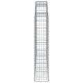 vidaXL Oblúkové gabionové koše 8 ks 200x30x140/160 cm pozink. železo