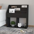 vidaXL Stojan na detské časopisy čierny 71x30x78,5 cm drevotrieska