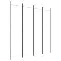 vidaXL 4-panelový paraván biely 200x200 cm látkový