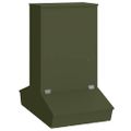 vidaXL Feeder pre prasatá Olivová zelená 82 x 51 x 91,5 cm 20 kg