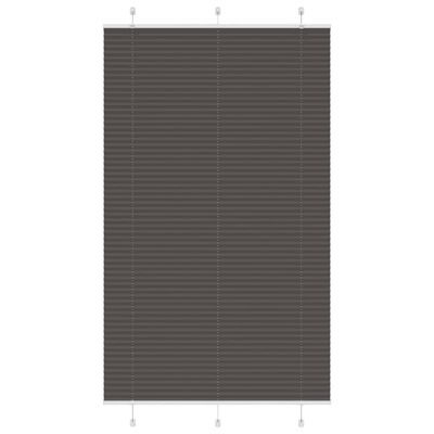vidaXL plisovaná roleta čierna 115x200 cm Šírka látky 114,4 cm