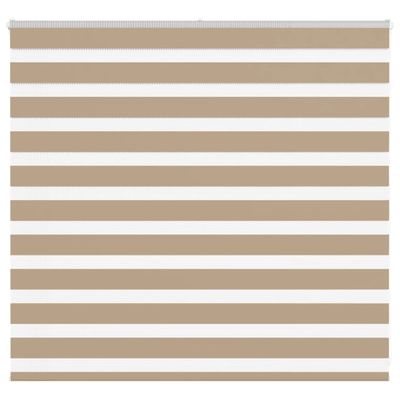 vidaXL Zebrová roleta pieskovo hnedá 155x100 cm šírka látky 150,9 cm polyester