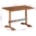 vidaXL Jedálenský stôl 110x55x78 cm, recyklovaný masív
