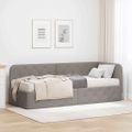 vidaXL Rohový rám postele Sivohnedá 80 x 200 cm látka