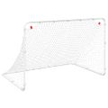 vidaXL Futbalová bránka biela 122x81x81 cm oceľová