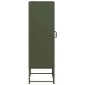 vidaXL Highboard Olive Green 36x39x123 cm Oceľ valcovaná za studena