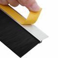 vidaXL Samolepiace tesnenia dverí s kefou 6 ks Strieborná 100 cm