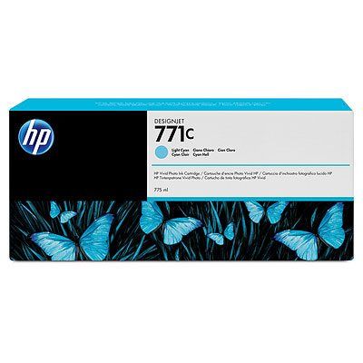 KAZETA HP B6Y12A svetlo azúrová No.771C, (775 ml)