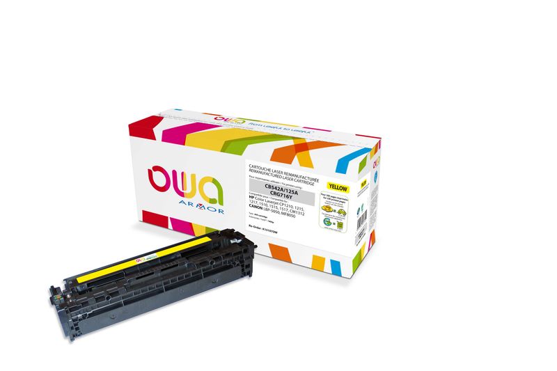 OWA Armor toner kompatibilný s HP CB542A, 1400st, žltá/yellow