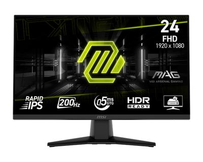 MSI MAG/242F/23,8''/IPS/FHD/200Hz/0,5ms/Čierna/3R