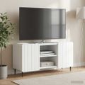 vidaXL TV skrinka Biela 102 x 34,5 x 52 cm Kompozitné drevo