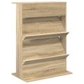vidaXL Regál na časopisy Sonoma dub 70 x 41 x 96 cm Kompozitné drevo
