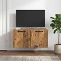 vidaXL Nástenná TV skrinka Nástenný Staré drevo 59,5 x 41 x 30 cm