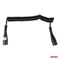 Špirálový kábel TIR 2x 7 PIN typ N 5m 24V AMIO-04380