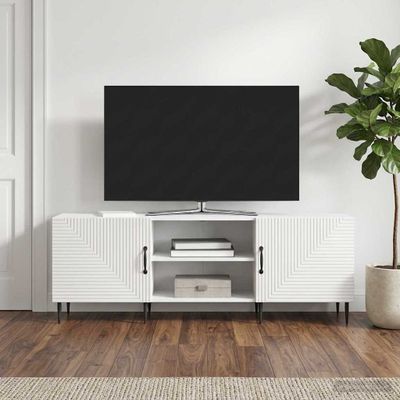 vidaXL TV skrinka 150 x 31 x 50 cm Biela s vysokým leskom