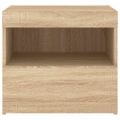 vidaXL Nočný stolík s LED svetlami dub sonoma 50x40x45 cm