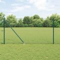 vidaXL Hexagonálny plot s stĺpom 10 x 1 m PVC potiahnutá oceľ Zelená