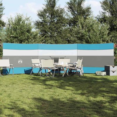 vidaXL Kempingový vetrolam modrý 508x130 cm vodeodolný
