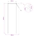 vidaXL Roleta Hnedá 100 x 220 cm Bambus