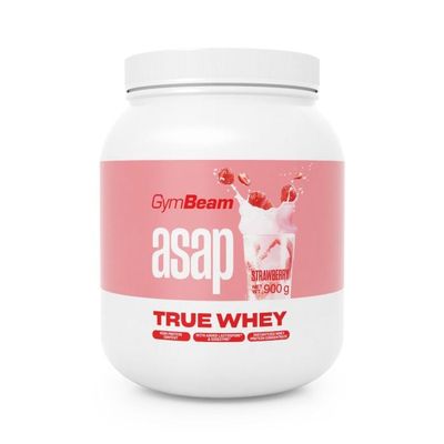 ASAP True Whey - GymBeam, jahoda, 900 g