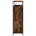 vidaXL Botník so 4 výklopnými zásuvkami dymový dub 100x34x112 cm