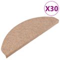vidaXL Nášľapy na schody samolepiace 30 ks béžové 65x22,5x3,5 cm