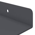 vidaXL Závesná polica 4 ks Antracit 60 x 8,5 x 2,5 cm Oceľ
