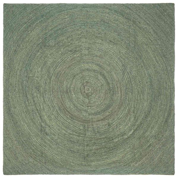 vidaXL Kusové koberce Olivovo zelená 240 x 240 cm Juta