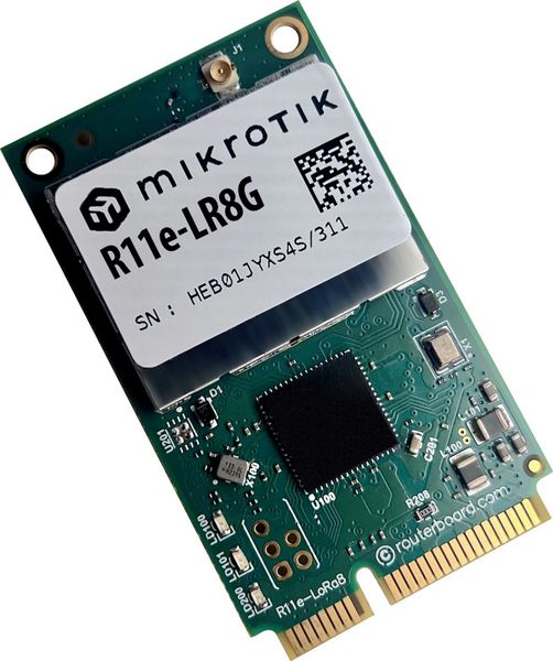 Mikrotik R11e-LR8G, LoRa miniPCI-e card pre 863-870MHz