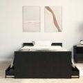 vidaXL Rám postele Čierny dub 203 x 93 x 50 cm Kompozitné drevo