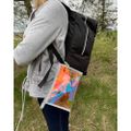 Cestovný batoh do lietadla 17 l čierny + kozmetická taška Trizand 23734, 38x 24x18cm Cestovný batoh do letadla 17 l čierny + kosmetická taška Trizand 23734,  38x 24x18cm
