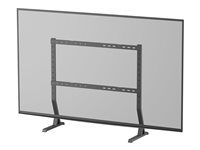 Stojan - pevný - pre televízie - oceľ - čierna - veľkosť obrazovky: 45"-90" - stolový stojan