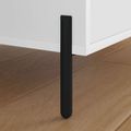 vidaXL Nohy nábytku 12 ks Čierna 66 x 36 x 160 mm Železo