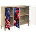 vidaXL Servírovacia skriňa KIEL Sonoma 102 x 33 x 75 cm
