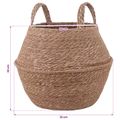 vidaXL Kvetináč s uchami Prírodná Ø 32 x 32 cm 100% Morská tráva
