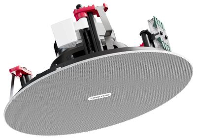 Fonestar Vestavný bezrámový reproduktor 20 W/8ohm, 6,5", 110 Hz–20 kHz, otvor 175 mm, hl 35 mm, ABS, bílý stropní reproduktor, 6", 15 W RMS, 8 ?, IP-44, nízkoohmový, hliníková mrížka, podhledová montáž