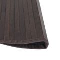 vidaXL Okrúhly koberec tmavohnedý 80 cm bambusový