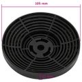 vidaXL Uhlíkové filtre do digestora 2 ks 105x21 mm