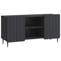 vidaXL TV skrinka 102 x 34,5 x 52 cm Čierna Kompozitné drevo