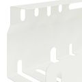 vidaXL Úložný box na káble pod stôl 2 ks Biela 43 x 9 x 11 cm Oceľ