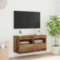 vidaXL TV nástenná skriňa 80 x 30 x 40 cm Staré drevo Kompozitné drevo