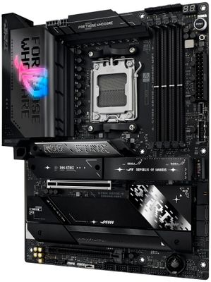 OPRAVENÉ - ASUS ROG STRIX X870E-E GAMING WIFI / X870E / AM5 / 4x DDR5 / HDMI / M.2 / USB4 / WIFI / ATX Základná doska, AMD X870E, AM5, 4× DDR5 DIMM (max. 192GB), Wi-Fi, 5× M.2, HDMI, 2× USB4, ATX - OPRAVENÉ