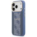 Obal Guess pre iPhone 17 Pro HC MAGSAFE PU W/ 4G PU STRIPE modrý