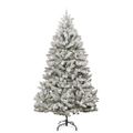 vidaXL Umelý Sklápací Vianočný Stromček 300 LED Zelená a biela 240 cm