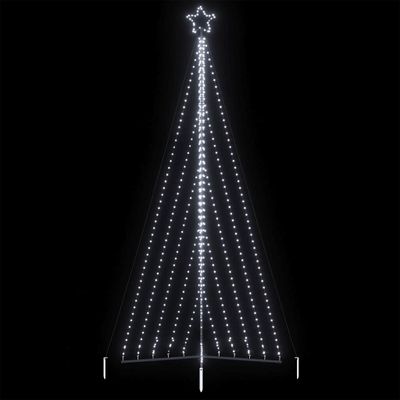 vidaXL LED vianočný stromček 570 LED studená biela 399 cm