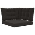 vidaXL Vankúš na vonkajšiu pohovku Polyester Čierna 68,5 x 68,5 cm