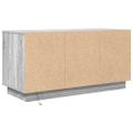 vidaXL TV skrinka s LED svetlami sivá sonoma 100x41x50 cm