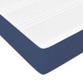 vidaXL Posteľný rám boxspring s matracom modrý 160x200 cm látka