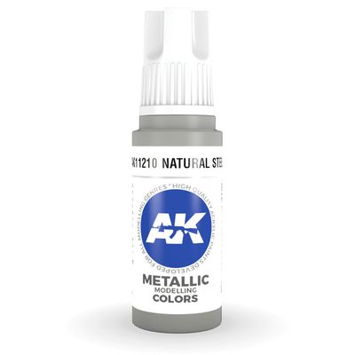 AK Interactive: General Series - Metalická prírodná oceľ