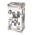 DeCuevas 90877 Skladací kočík pre dvojčatá bábiky s batôžkom CITY X - 91 cm
